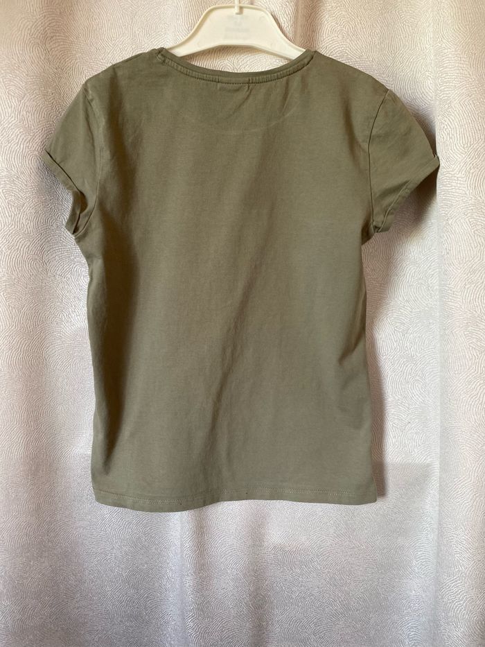 T-shirt kaki jolie paillettes 10 ans Tape à l'œil - photo numéro 4