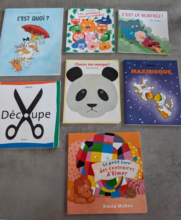 Lots de 7 livres École des loisirs