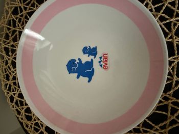 Assiette Publicitaire pour bébé " Evian "