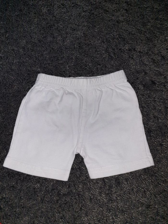 Ensemble 3 pièces neuf short + T-shirt + tunique 6 mois - photo numéro 4