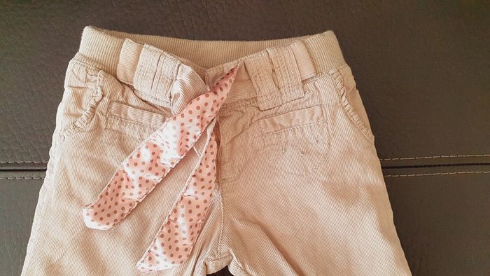 Pantalon velours beige Zara Baby 3-6 mois - photo numéro 2