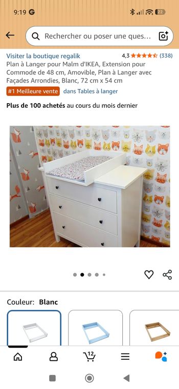 Plan a langer pour commode ikea + matelas