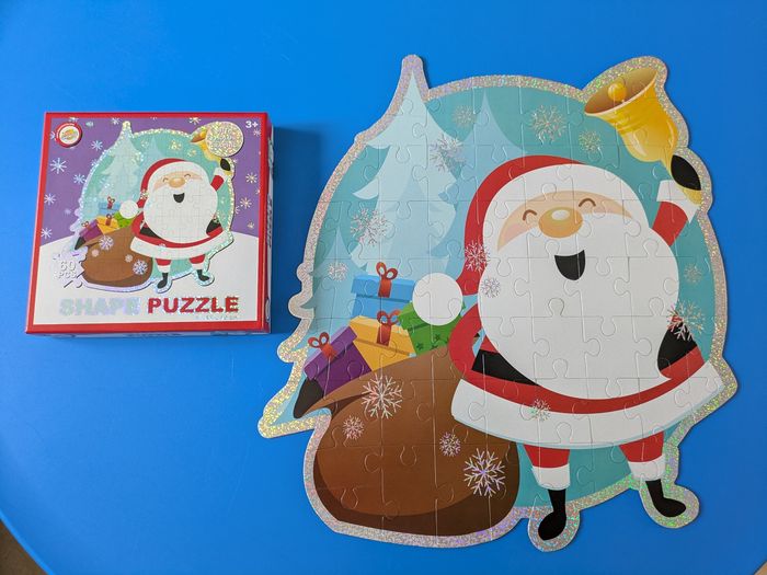 Puzzle Père Noël avec brillant