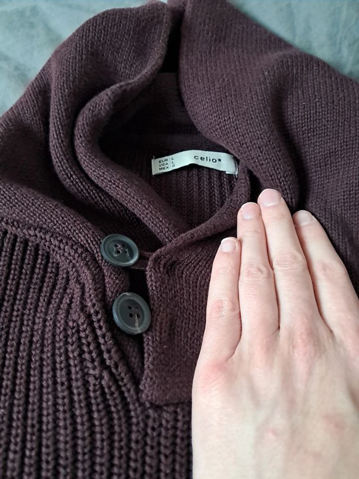 Pull couleur prune - photo numéro 3
