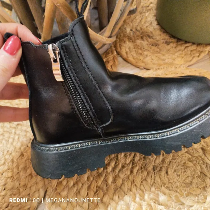 🖤 Bottines Noires – Pointure 27 – Boutique Indépendante – Très Bon État - photo numéro 7