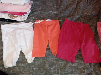 Lot leggings courts 12 mois
