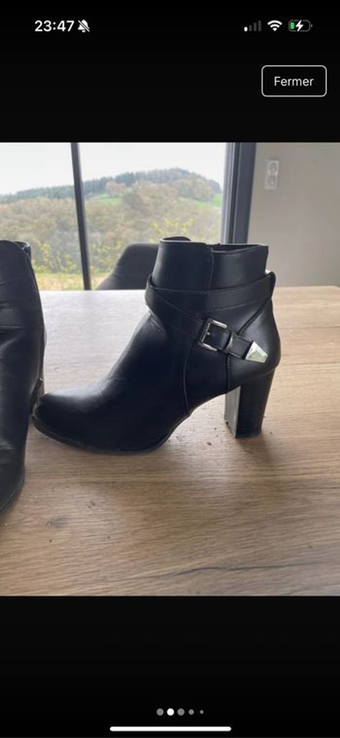 Bottine talon noir - photo numéro 3