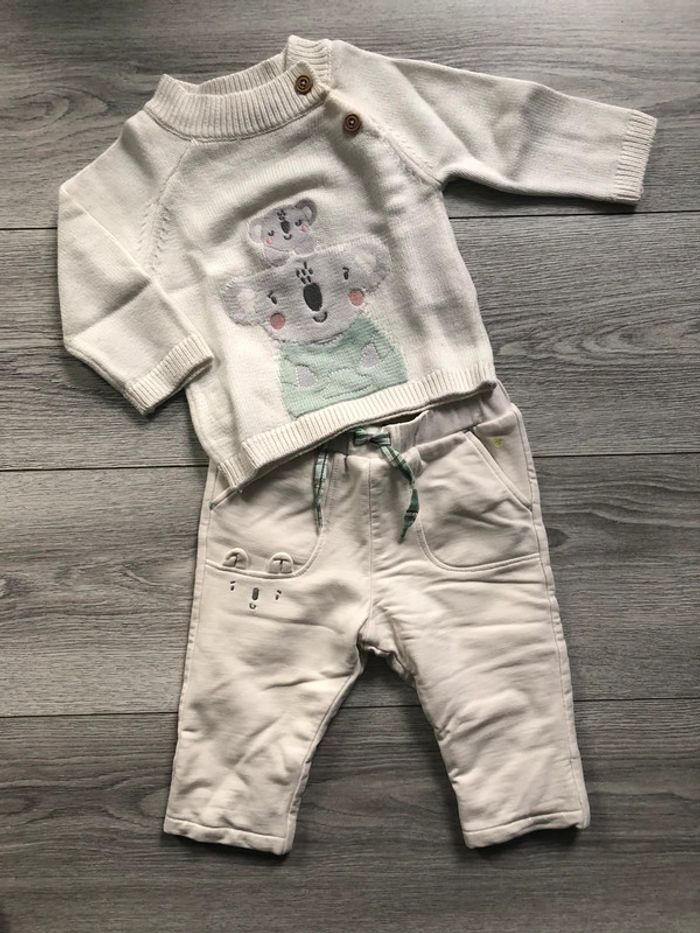Ensemble pull et pantalon double 6 mois SGM