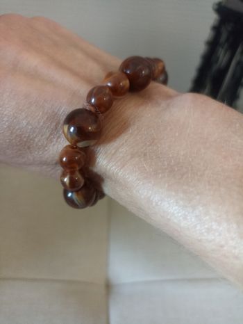 Bracelet fantaisie en perles taille élastique 