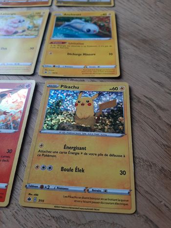Lot carte pokemon macdo 2022 pikachu etc