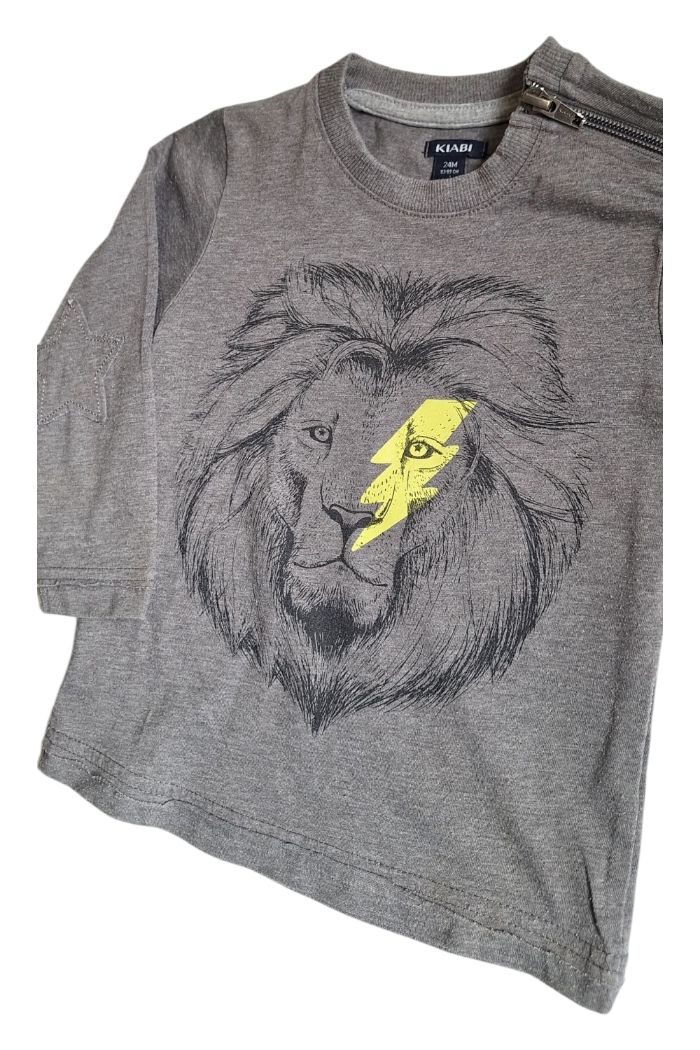 T-shirt gris manches longues – Kiabi – Taille 24 mois 🩶 - photo numéro 3