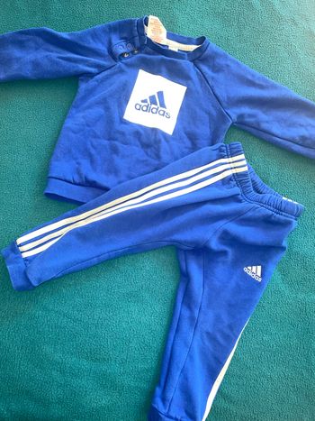 Ensemble Adidas bleu taille 12/18 mois