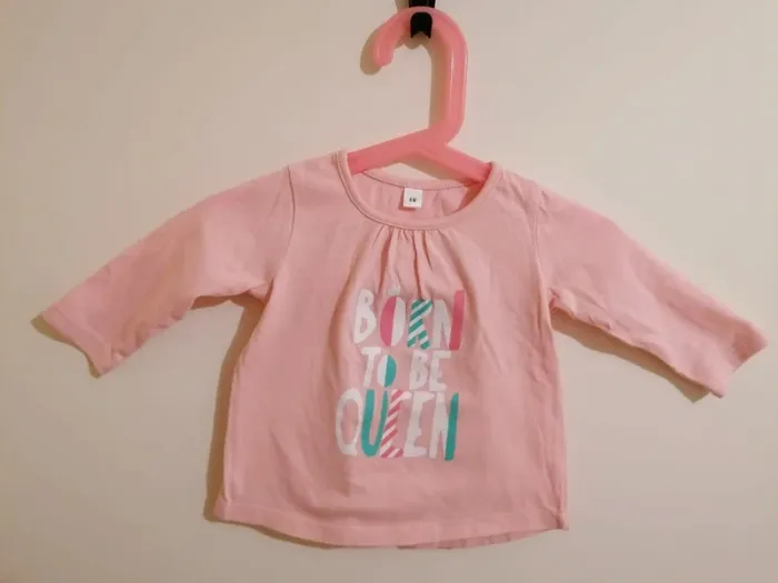 Lot tee-shirt fille manches longues 6 mois gémo - photo numéro 6