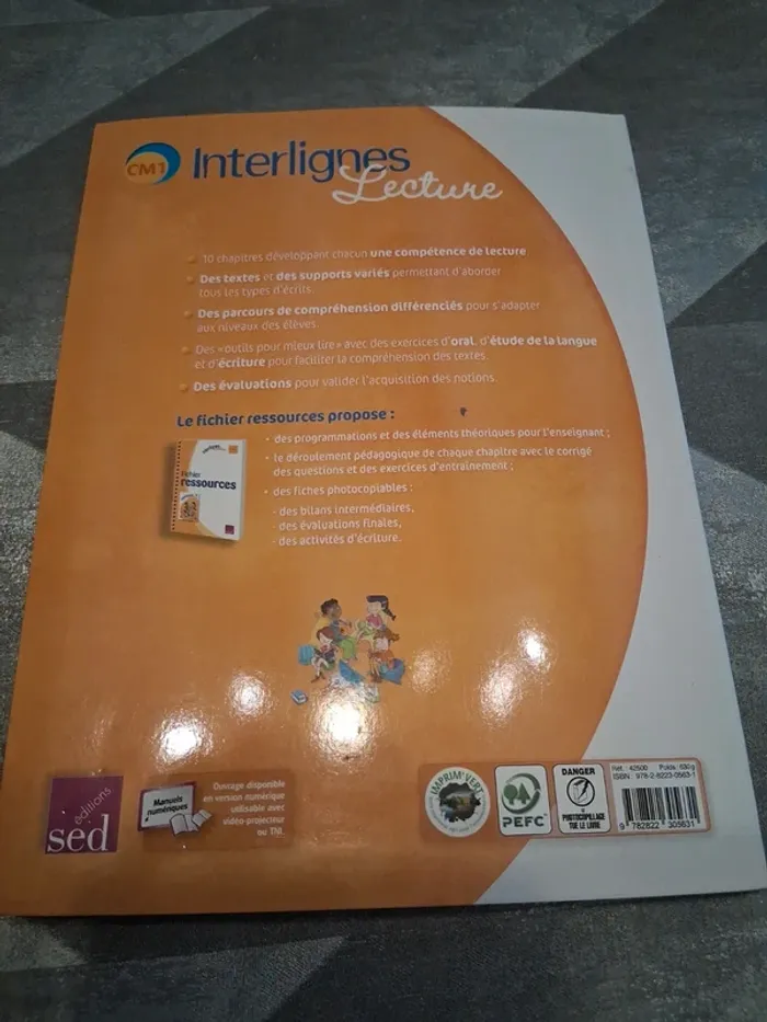 Livre interlignes lecture cm1 sed neuf - photo numéro 4