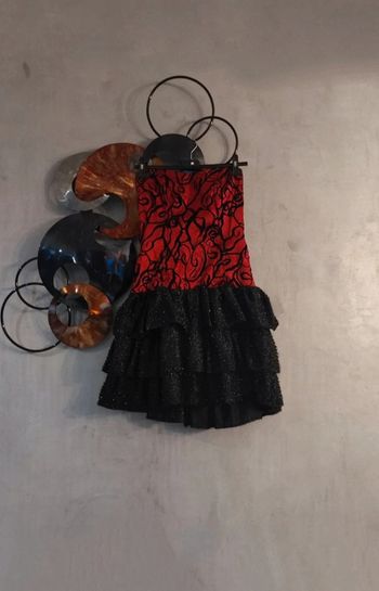 Robe burlesque rouge et noire