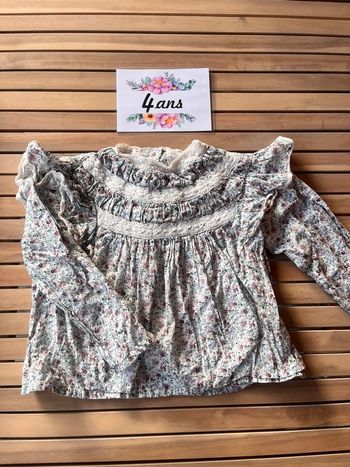 Blouse froufrou Louise misha 4 ans