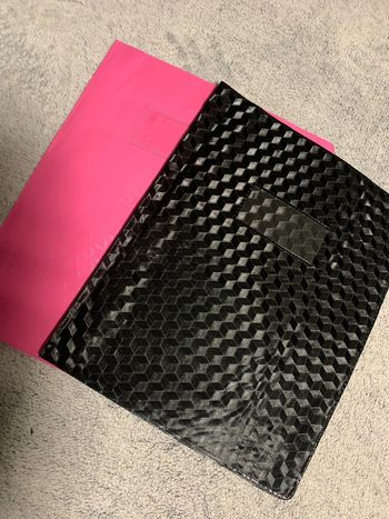 Protège petit cahier plastique avec porte étiquette Lot de 2 Neufs