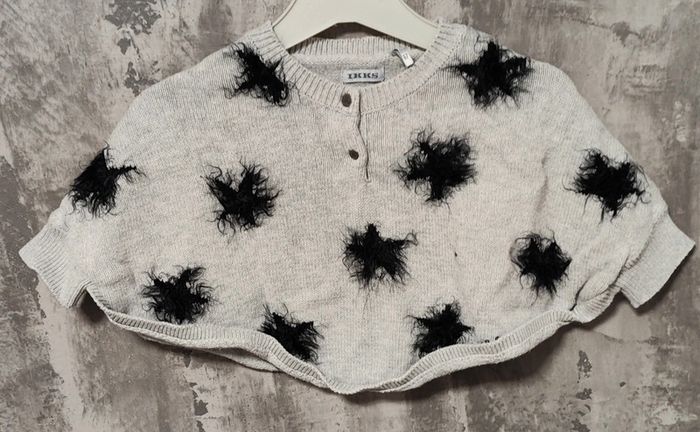 Poncho gilet bébé fille