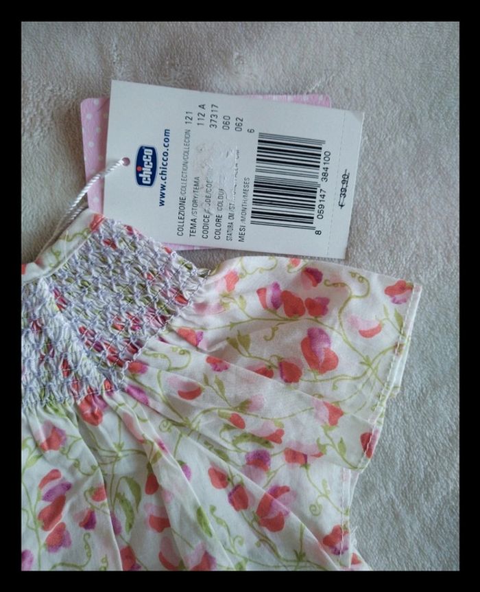 Robe Chicco 62 cm neuve avec étiquette - photo numéro 2