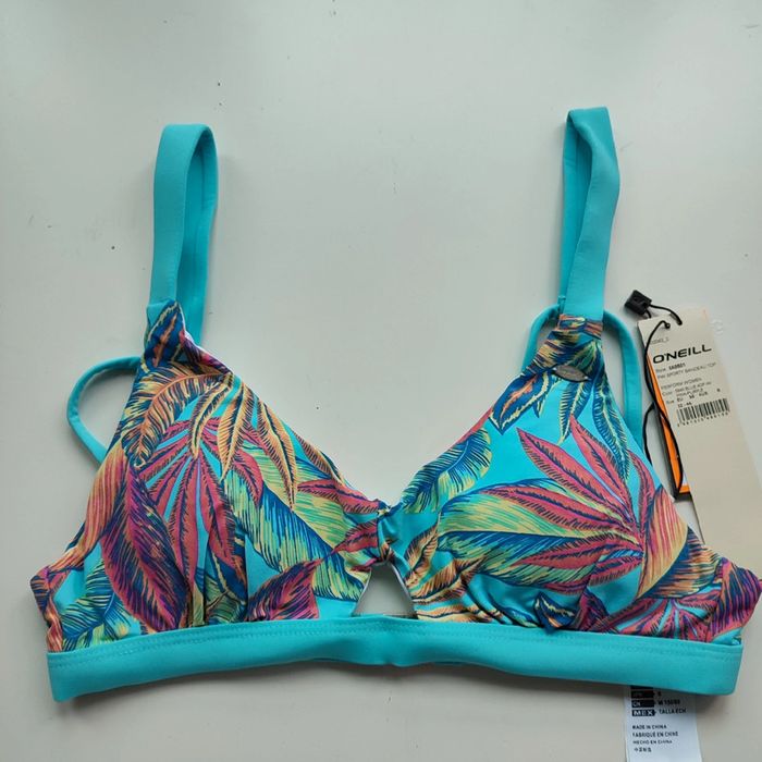 Haut de maillot de bain bleu des tropiques pour femme de taille 34, O'Neill