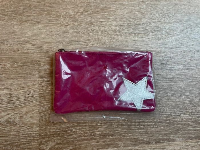 Pochette rose fuchsia motif étoile - photo numéro 4