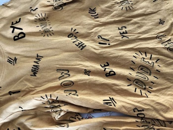 T-shirt manches longues moutarde kiabi (5 ans) 108-113 cm - photo numéro 2