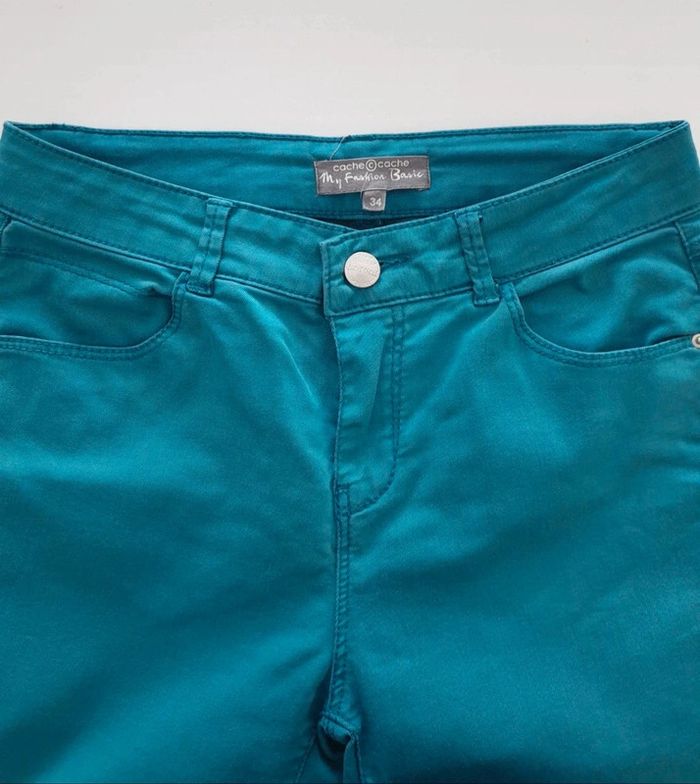 Pantalon skinny bleu cache cache - photo numéro 2