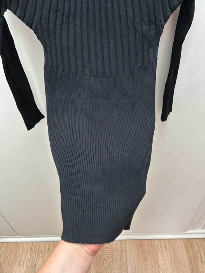 Robe cusual noir taille S - effet tricot - photo numéro 3
