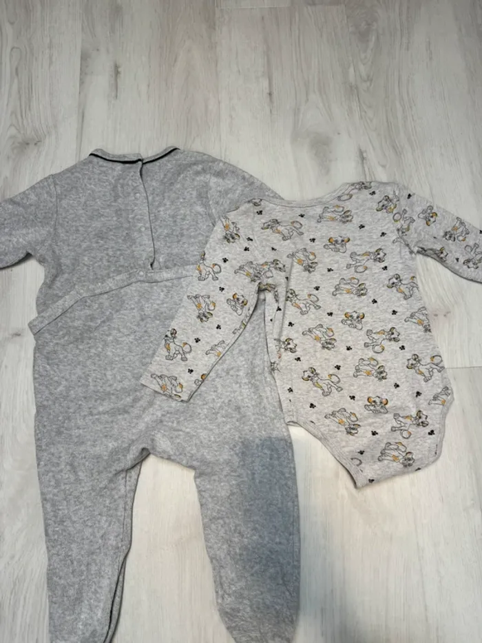 Lot pyjama et body manches longues Simba 18 mois - photo numéro 2