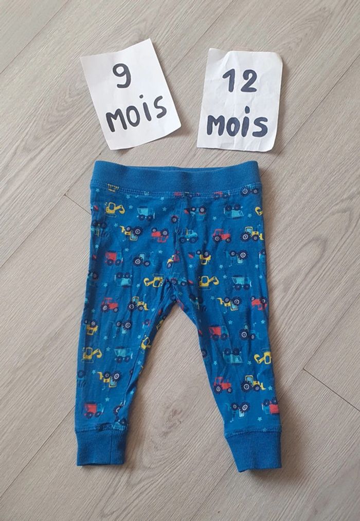 Pantalon legging 9/12mois garçon bleu