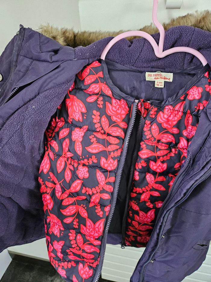 Manteau 2 pièces détachables 3 ans dpam - photo numéro 2
