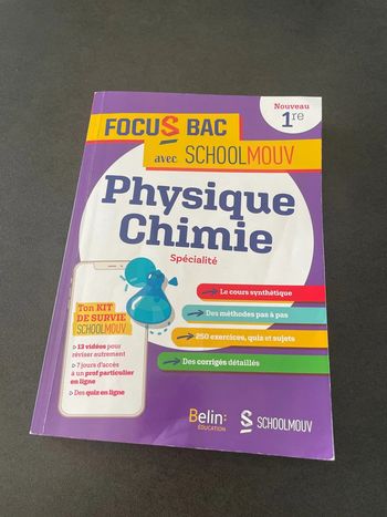 School mouv schoolmouv focus bac livre physique chimie 1 ère