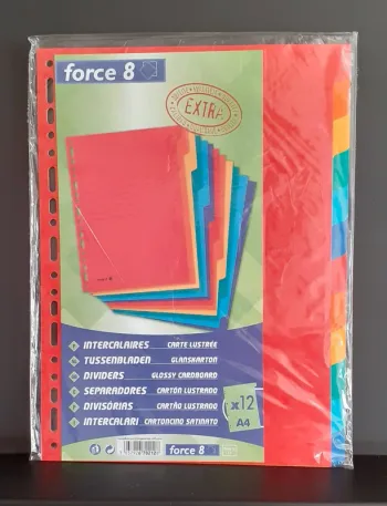 12 intercalaires neufs