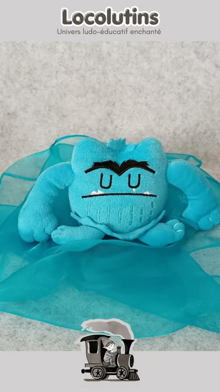 🚂 Peluche tristesse ▪ inspirée du livre La couleur des emotions - photo numéro 2