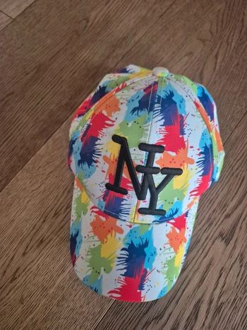 Casquette multicolore new york