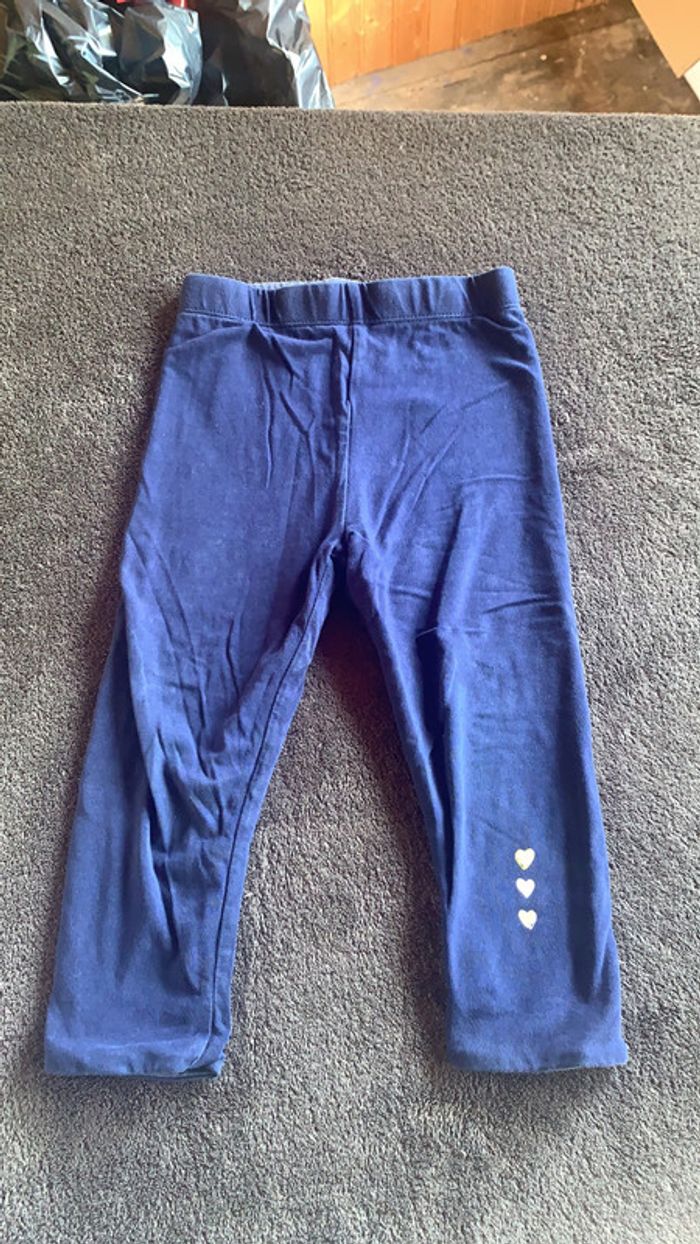 Leggins réversible bleu
