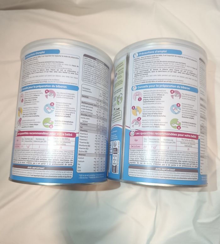 Lait infantile Guigoz numéro 3 " Lot numéro 1 " - photo numéro 2