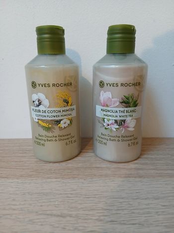 2 gels douche Yves rocher neuf