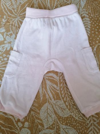 Jogging en velours rose pale