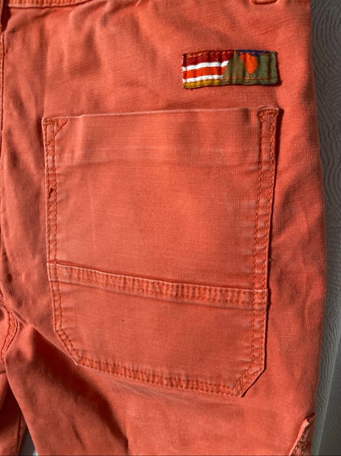 Pantalon chino orange brique 10 ans tape à l'œil - photo numéro 4