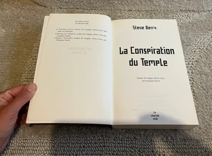 Roman policier La conspiration du Temple par Steve Berry - photo numéro 4