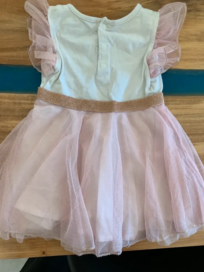 Robe billieblush manches courtes tulle taille 12 mois - photo numéro 5