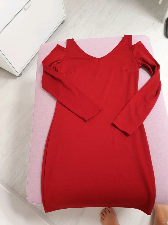 Robe moulante rouge