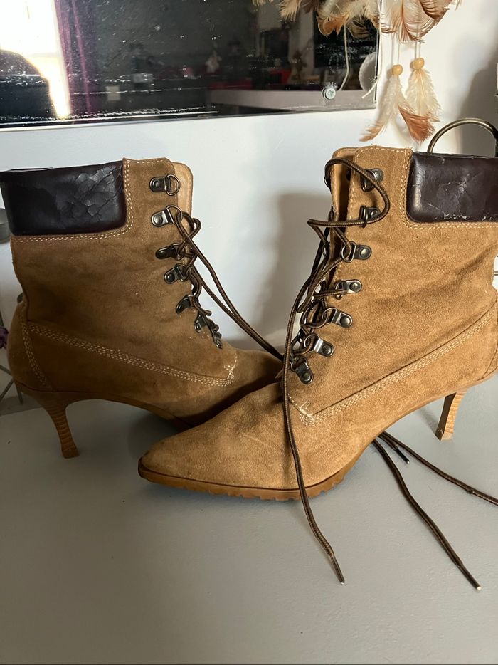 Bottines marron
