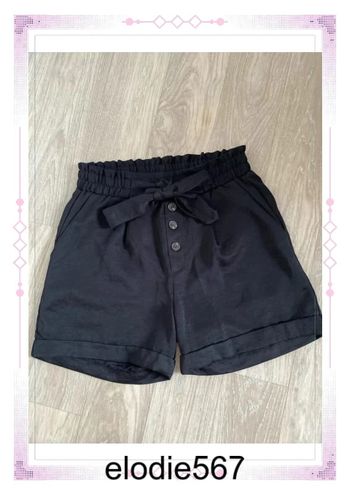 Short fluide noir gémo