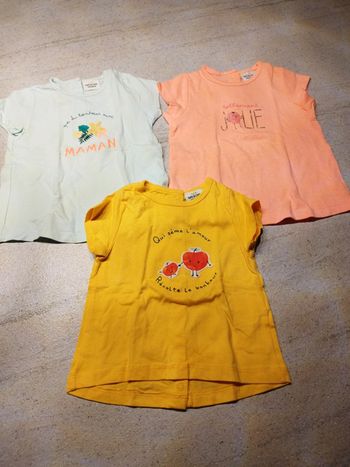 Lot de 3 t-shirts manches courtes