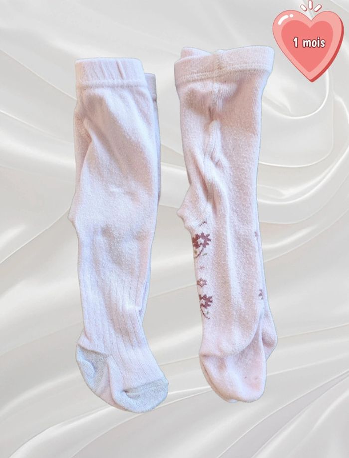 Lot de 2 collants naissance à 3 mois
