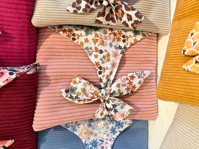 Pochette à livre de poche (ou liseuse) Rose Pâle Fleurie - photo numéro 4