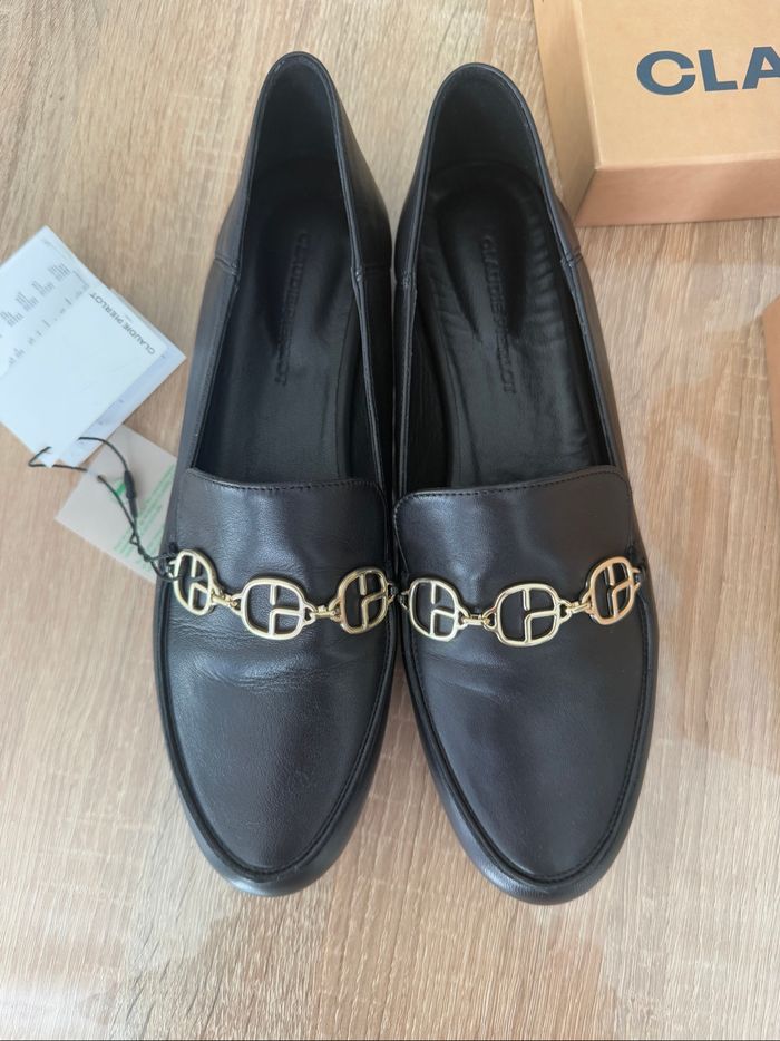 Mocassins en cuir noir Claudie Pierlot - photo numéro 2