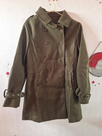 Magnifique manteau femme Kaki Neuf T M